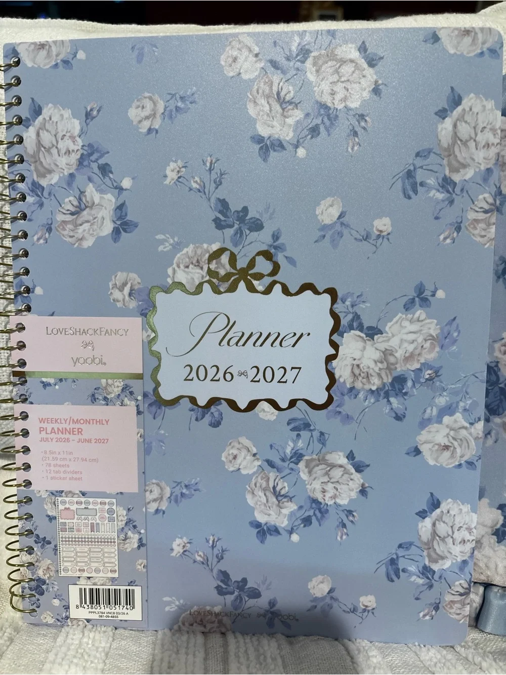 NWT LoveShackFancy Pastel Blue and Lavender Floral School Set Send Offers